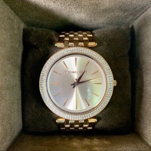 Michael Kors Gold-Tone Glitz Darci Watch